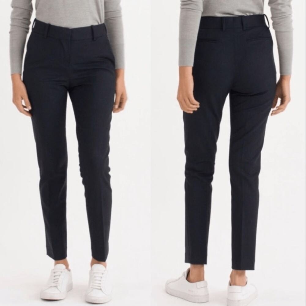 Everlane Slim Leg Wool Trousers in Black size 00